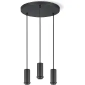 Home Sweet Home Moderne verlichtingspendel Pendel Xxl voor lampenkap - Zwart - 35/35/137.5cm - 3 lichts hanglamp gemaakt van Metaal - geschikt voor E27 LED lichtbron - voor lampenkap met doorsnede max.16cm