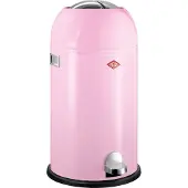 Wesco Kickmaster Prullenbak | Pedaalemmer | 33 Liter | Metaal - Roze | Afvalemmer - Made in Germany