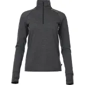 Aclima - Women's LightWool 180 Polo Zip - Merino-ondergoed M, zwart