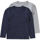 Minymo Shirt navy / grijs gemêleerd