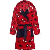 Spider-man Badjas - Rood - zachte fleece ochtendjas - Spiderman - maat 98