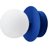 Globen Lighting Art Deco IP44 wandlamp/plafondlamp Blauw-Wit