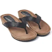Lazamani Teenslippers Dames Zwart 37