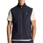 Lyle & Scott softshell marineblauw giletjack met logo