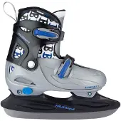 Nijdam Masked Rider IJshockeyschaatsen Junior (verstelbaar) Grijs - Zwart - Wit - Blauw 30-33