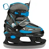Galgary IJshockeyschaatsen Junior (verstelbaar) - Maat 38-41 - Grijs/Blauw
