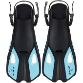 Atlantis Snapper - Zwemvliezen - Flippers - Volwassenen - Zwart/Turquoise - 42-47