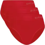 Bamboo Basics Belle Slips Dames (3-pack) Rood L