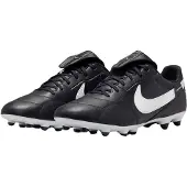 Nike Premier III Gras Voetbalschoenen (FG) Zwart Wit Zwart