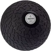 Avento Slam Bal - met Profiel - 4 kg - Zwart/Zilvergrijs