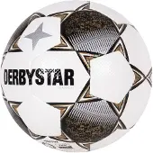 Derbystar Classic TT II Voetbal 4 x 3 Vlakken Maat 5 Wit Goud Zwart