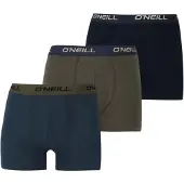 O'Neill Heren boxershorts trunks bruin/blauw 3-pack