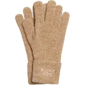 Superdry Vingerhandschoenen lichtbruin