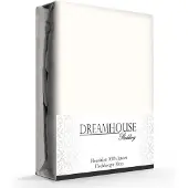 Dreamhouse Hoeslaken - katoen - crème - 90x200 cm