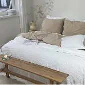 Town & Country Sprei Carolina White Katoen-260 x 260 cm