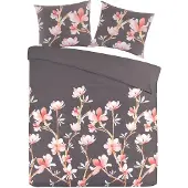 Papillon Dekbedovertrek Esmee Grijs Satijn-200 x 200 / 220 cm | 2-Persoons