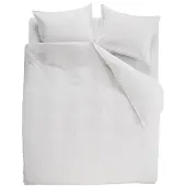 Ambiante Cotton Uni dekbedovertrek - Effen - Lits-Jumeaux - 240x200/220 - Wit