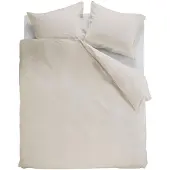 Ambiante Dekbedovertrek Cotton Uni Sand Katoen-200 x 200 / 220 cm | 2-Persoons