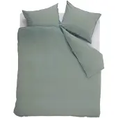 Ambiante Cotton Uni dekbedovertrek - Eenpersoons - 140x200/220 - Groen