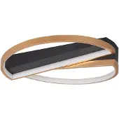 Highlight Design plafondlamp Helios zwart met goud Ø 44cm