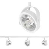 Highlight 1-fase railset 100cm Malta wit met 3 spots