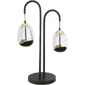 Highlight Tafellamp Clear Egg zwart 2-lichts