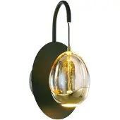 Highlight Wandlamp Golden Egg zwart enkel