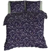 Romanette Dekbedovertrek Muriel Blauwgrijs Flanel-260 / 270 x 200 / 220 cm | Extra Breed