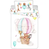 Jerry Fabrics Sweet Home peuterdekbedovertrek Luchtballon - 100 x 135 cm