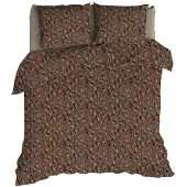 Romanette Dekbedovertrek Glockner Taupe / Terra Flanel-200 x 200 / 220 cm | 2-Persoons