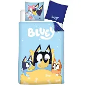 Aymax Kinderdekbedovertrek Bluey, Bandit & Bingo - katoen
