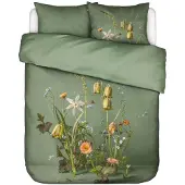 Essenza Dekbedovertrek Ficaria Greenish Satijn-240 x 200 / 220 cm | Lits-Jumeaux