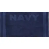 Zavelo Navy Strandlaken Donkerblauw (100x200 cm)