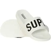 Superdry Strand-/badschoen zwart / wit