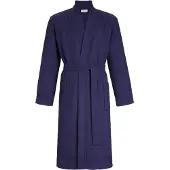 Ringella Wafelpatroon badjas blauw uniseks | Maat S