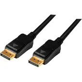 Logilink CV0113, 15 m, DisplayPort, DisplayPort, Mâle, Mâle, Or