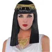 Amscan pruik Egyptische koningin 32 cm synthetisch zwart