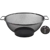 Kitchen Tools Vergiet - RVS - Zwart - 26cm - Gaas