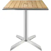 Bolero Essenhouten opklapbare bistrotafel vierkant 60cm