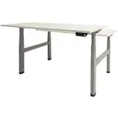 Schaffenburg Dextro Plus Duo Zit-sta-bureau Rechthoekig H-Frame 1.800 (B) x 800 (D) x 645 (H) mm Melamine