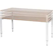 Schaffenburg Vergadertafel Domino - 220x100 Havana Kersen - zwart frame