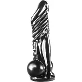 Dinoo Dildo Rinchenia 30 x 7,6 cm - zwart