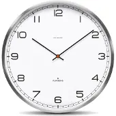 Huygens - One Arabic 35cm - RVS - Wandklok - Stil - Zendergestuurd