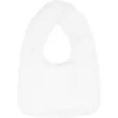The One Towelling Baby Slab - Klittenband sluiting - Slabbetje - 100% Katoen - 26 x 37 cm - Wit