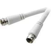 Speaka Professional Satelliet Aansluitkabel [1x F-stekker - 1x F-stekker] 3.00 m 90 dB Wit