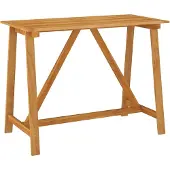 vidaXL Tuinbartafel 140x70x104 cm massief acaciahout