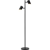 Atmooz Kisoro vloerlamp – G9 – Vloerlamp – Tafel lamp – Woonkamer – Zwarte buitenkant – Gouden binnenkant – Hoogte 144 cm – Metaal