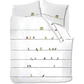 Marjolein bastin Dekbedovertrek Tweet Multi Flanel-200 x 200 / 220 cm | 2-Persoons