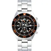 Chris Benz Unisex horloge CB-C300-O-MB Chronograaf, Lichtwijzer, Stopwatch, Dieptemeter, dato, maximale dieptegeheugen