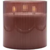 Mansion Atmosphere Led sfeerlicht roodbruin 15x15cm